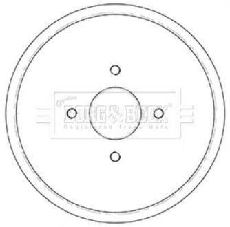 Тормозный барабан BORG & BECK BBR7252