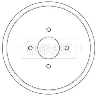 Тормозный барабан BORG & BECK BBR7252