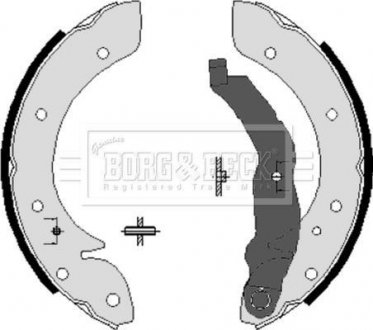 Комплект тормозных колодок BORG & BECK BBS6198 (фото 1)