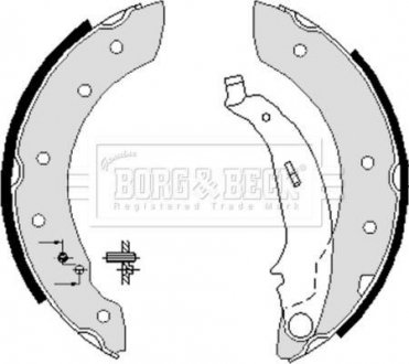 Комплект тормозных колодок BORG & BECK BBS6233 (фото 1)