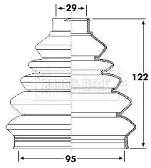Пыльник BORG & BECK BCB6139