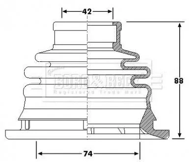 Пильовик BORG & BECK BCB6197