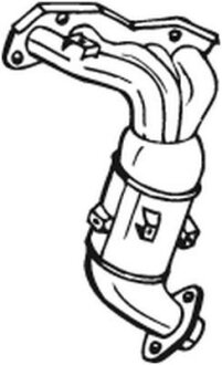 Каталізатор EURO 5/EURO 6 NISSAN MICRA IV, NOTE 1.2 05.10-12.16 BOSAL 090195