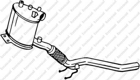 Протисажний/пиловий фільтр, система відведення ВГ BOSAL 095216