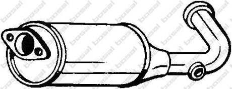 Сажовий фільтр (кордіерит) NISSAN PRIMASTAR OPEL VIVARO A RENAULT TRAFIC II 2.5D 07.03- BOSAL 097256