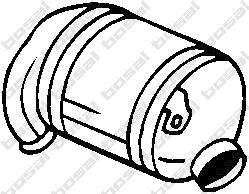 Сажовий фільтр VW CALIFORNIA T5 CAMPER, MULTIVAN T5, TRANSPORTER T5 2.5D 04.04-11.09 BOSAL 097259
