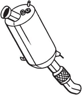 Сажовий фільтр BMW 1 (E81), 1 (E82), 1 (E87), 1 (E88) 2.0D 03.07-12.13 BOSAL 097329