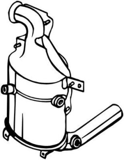 Сажовий фільтр ALFA ROMEO MITO, CITROEN NEMO, NEMO/MINIVAN, FIAT 500, 500 C, 500L, DOBLO, DOBLO CARGO, FIORINO, FIORINO/MINIVAN, GRANDE PUNTO, IDEA, PANDA, PANDA/HATCHBACK, PUNTO 1.3D 04.05- BOSAL 097576 (фото 1)