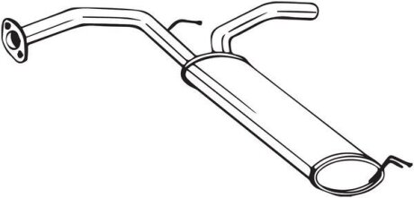Глушник вихлопної системи задній CITROEN C1 II, PEUGEOT 108, TOYOTA AYGO 1.0 04.14- BOSAL 135133