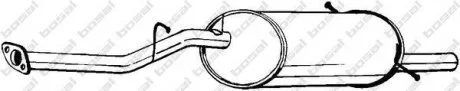 Глушник вихлопної системи задній SUBARU FORESTER 2.0 08.97-05.05 BOSAL 229063