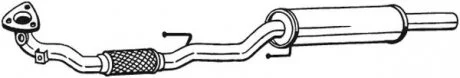 Резонатор SEAT Cordoba, Ibiza (02-15), Toledo (02-15), SKODA Fabia (01-14), SKODA Rapid (12-15), SKODA Roomster (06-15) BOSAL 281-483