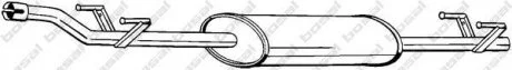 Глушник системи випуску (середній) BOSAL 288-231