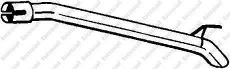 Вихлопна труба задн VOLVO C30 1.6D 10.06-12.12 BOSAL 750233