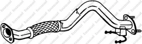 Вихлопна труба передн AUDI A3, SEAT ALTEA, ALTEA XL, LEON, SKODA OCTAVIA II, YETI, VW BEETLE, CADDY III, CADDY III/MINIVAN, GOLF PLUS, GOLF PLUS V, GOLF VI, JETTA IV, TOURAN 1.2 11.08-07.19 BOSAL 750259