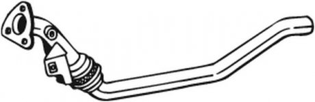 Труба вихлопна AUDI A4 04-08 BOSAL 800-055 (фото 1)
