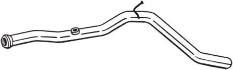 Вихлопна труба середн DS DS 4, CITROEN C4 II, DS4, PEUGEOT 3008 I 1.6D 01.13-12.18 BOSAL 800237