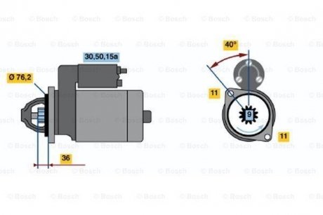 Стартер BOSCH 0 001 112 003