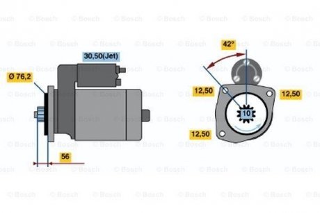 Стартер BOSCH 0 001 122 400