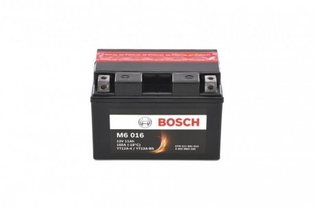 Фото 1 - мотоциклетна акумуляторна батарея AGM 12V 11 А*ч 160А - кратн. 4 шт BOSCH 0092M60160 Мотоциклетна акумуляторна батарея AGM 12V 11 А*ч 160А - кратн. 4 шт BOSCH 0092M60160 (фото 1)