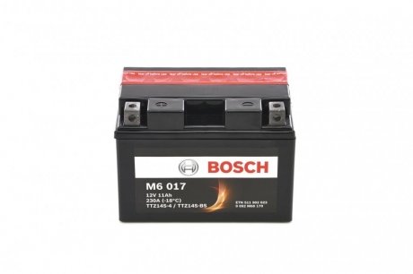 Мотоциклетна акумуляторна батарея AGM 12V 11 А*ч 230А - кратн. 4 шт BOSCH 0092M60170 (фото 1)