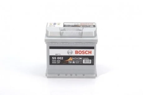 Акумулятор 54Ah-12v (S5002) (207x175x190),R,EN530 BOSCH 0092S50020