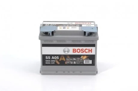Акумулятор S5A 12В/60Ач/680А (R+) (242х175х190) BOSCH 0 092 S5A 050