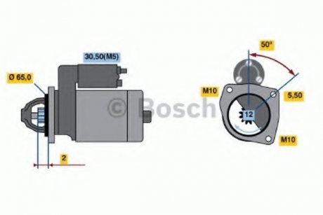 Стартер BOSCH 0986021741 (фото 1)