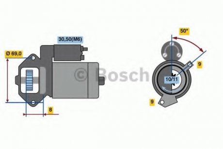 Стартер BOSCH 0986022670 (фото 1)