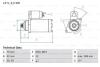 Стартер (12В, 2,2кВт, відновлений) NISSAN NAVARA, NP300, PICK UP 2.5D 11.01- BOSCH 0986025540 (фото 1)