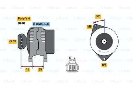 Генератор BOSCH 0 986 049 191