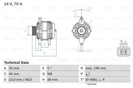 Генератор BOSCH 0 986 083 930