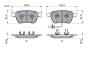 Колодки тормозные BENTLEY P. CONTINENTAL/FLYING SPUR 4,0-6,0 05-19 BOSCH 0986424397 (фото 5)