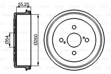 Тормозной барабан BOSCH 0 986 477 082 (фото 1)