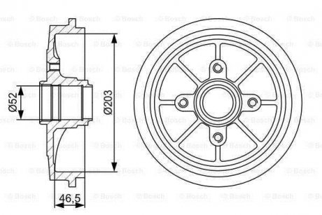 Тормозной барабан BOSCH 0986477126 (фото 1)