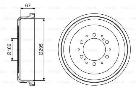 √альм≥вний барабан BOSCH 0986477167