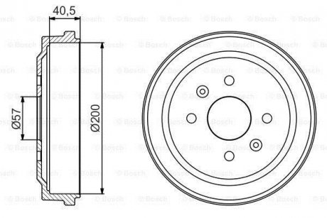 Гальмівний барабан BOSCH 0986477225