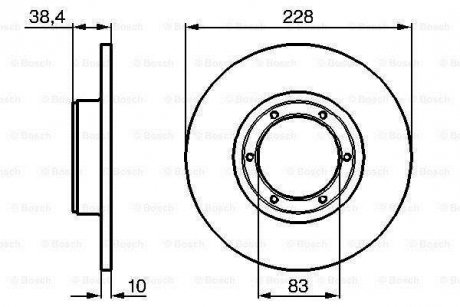 Тормозной диск BOSCH 0986478103 (фото 1)