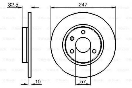 Тормозной диск BOSCH 0986478142 (фото 1)