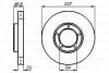 BOSCH томозной диск передн. TOYOTA HIACE II -06 0986478397