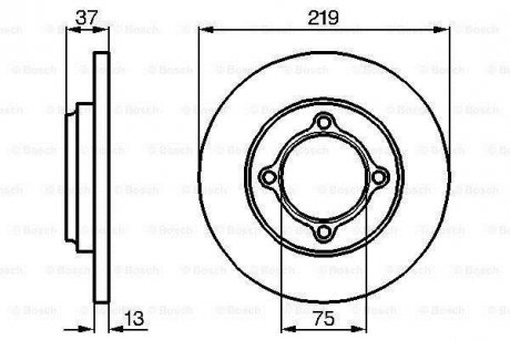 Тормозной диск BOSCH 0 986 478 429 (фото 1)