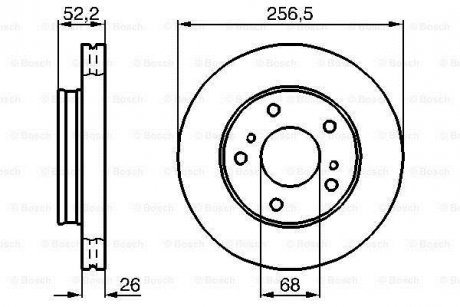 Тормозной диск BOSCH 0986478485 (фото 1)