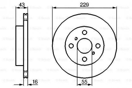 Тормозной диск BOSCH 0 986 478 491 (фото 1)