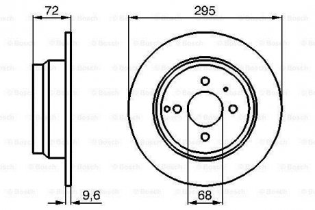 Тормозной диск BOSCH 0 986 478 640 (фото 1)