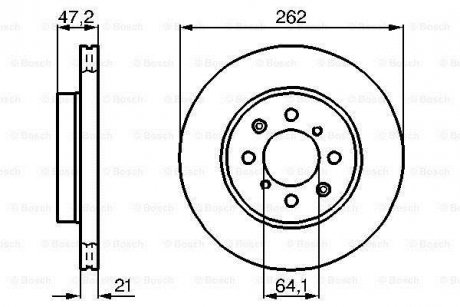 Тормозной диск BOSCH 0 986 478 657 (фото 1)