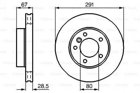 Тормозной диск BOSCH 0986478691
