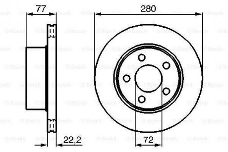 Тормозной диск BOSCH 0986478694 (фото 1)