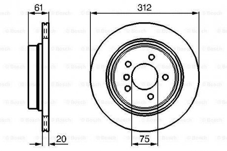 Тормозной диск BOSCH 0 986 478 768