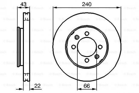 Тормозной диск BOSCH 0986478813 (фото 1)