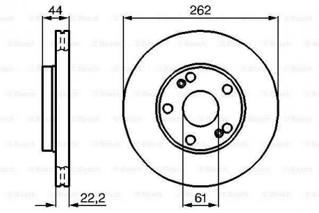 Тормозной диск BOSCH 0 986 478 864 (фото 1)