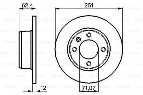 Тормозной диск BOSCH 0 986 478 879 (фото 1)